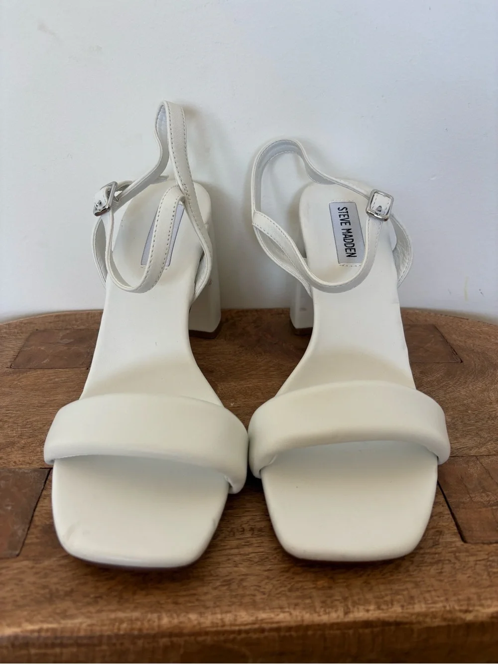 Steve Madden Mareena Ice Block Heel Sandals Size 8